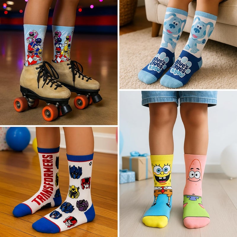 Odd Sox – Big Kids 8-Pack Novelty Themed Crew Socks Bundle-Shoe Sizes 3–5 –Soft, Comfortable, Great Durable Gift for Kids - Image 4